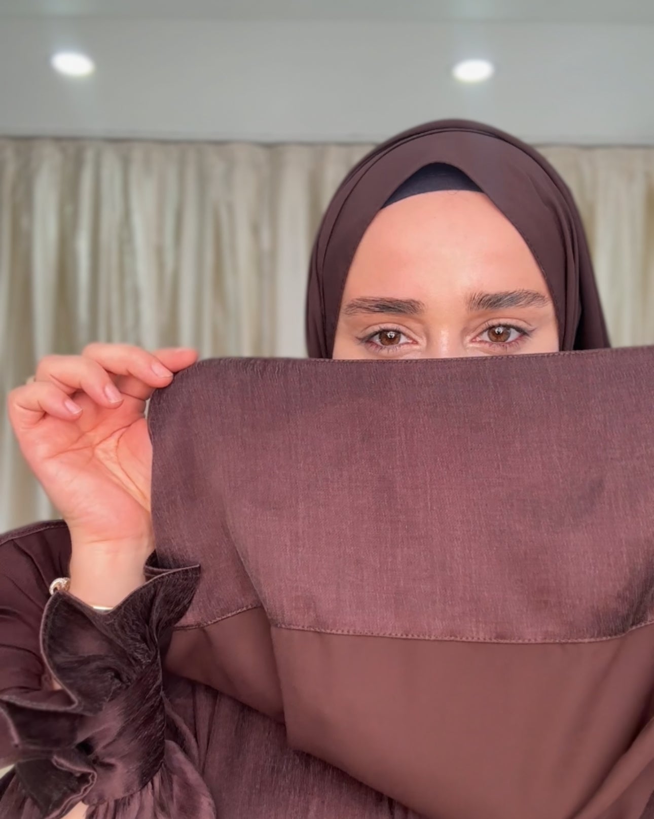 Krep kupra karsımı şal