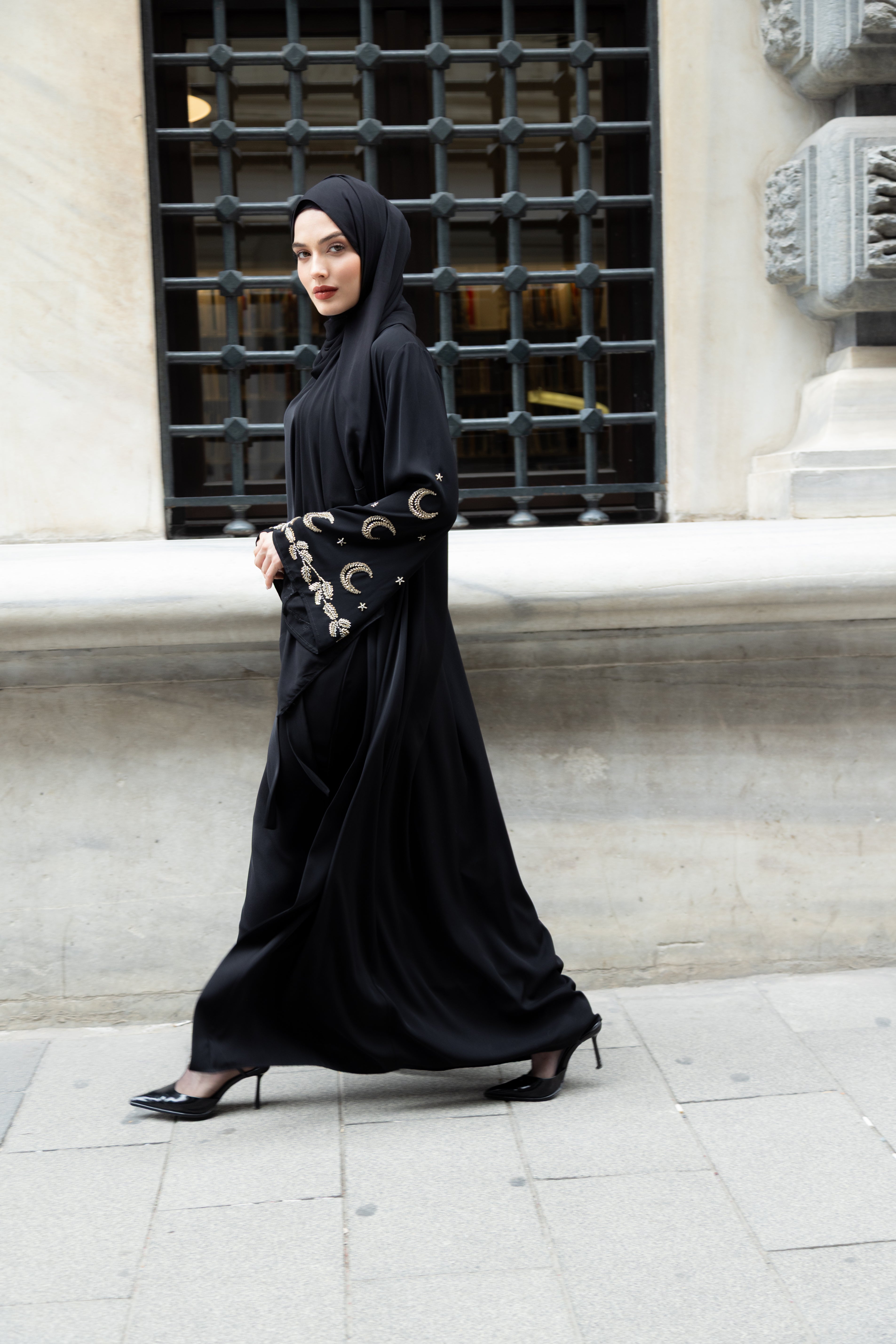 MİHRİMAH ABAYA TAKIM (SİYAH)