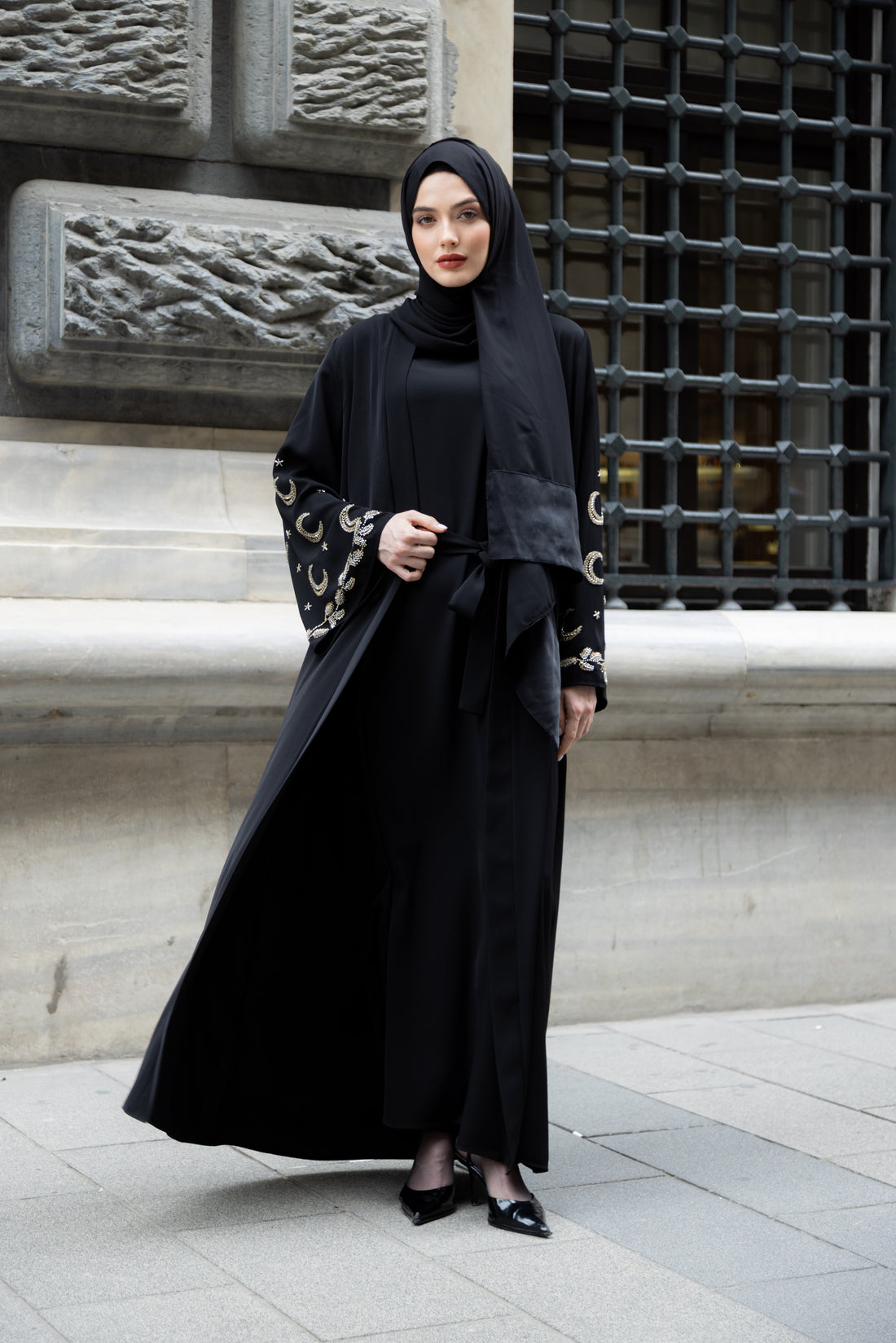 MİHRİMAH ABAYA TAKIM (SİYAH)